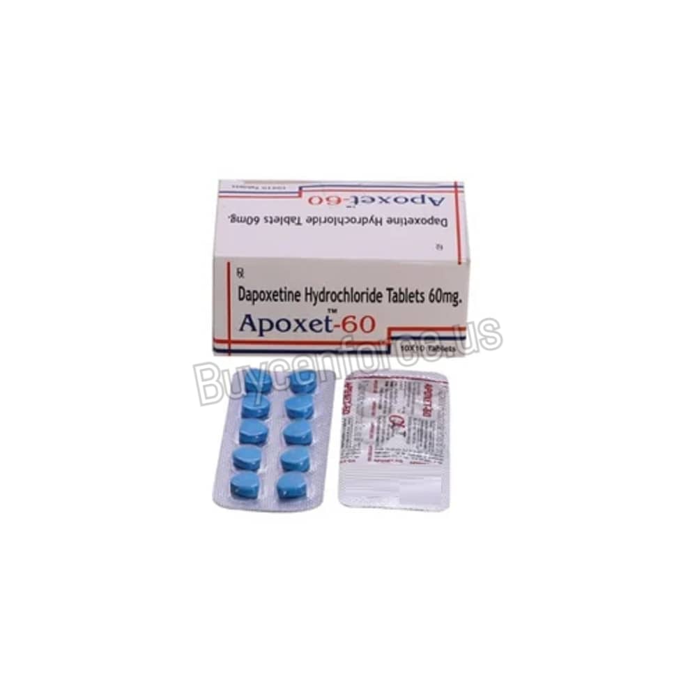 Apoxet 60 Mg Dapoxetine HCL Tablets
