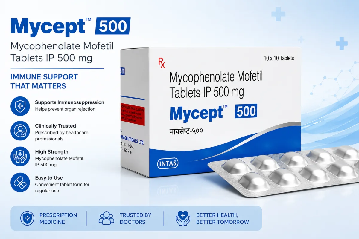 Mycept 500 Tablet: Uses, Dosage, Side Effects, Precautions and Safety Guide