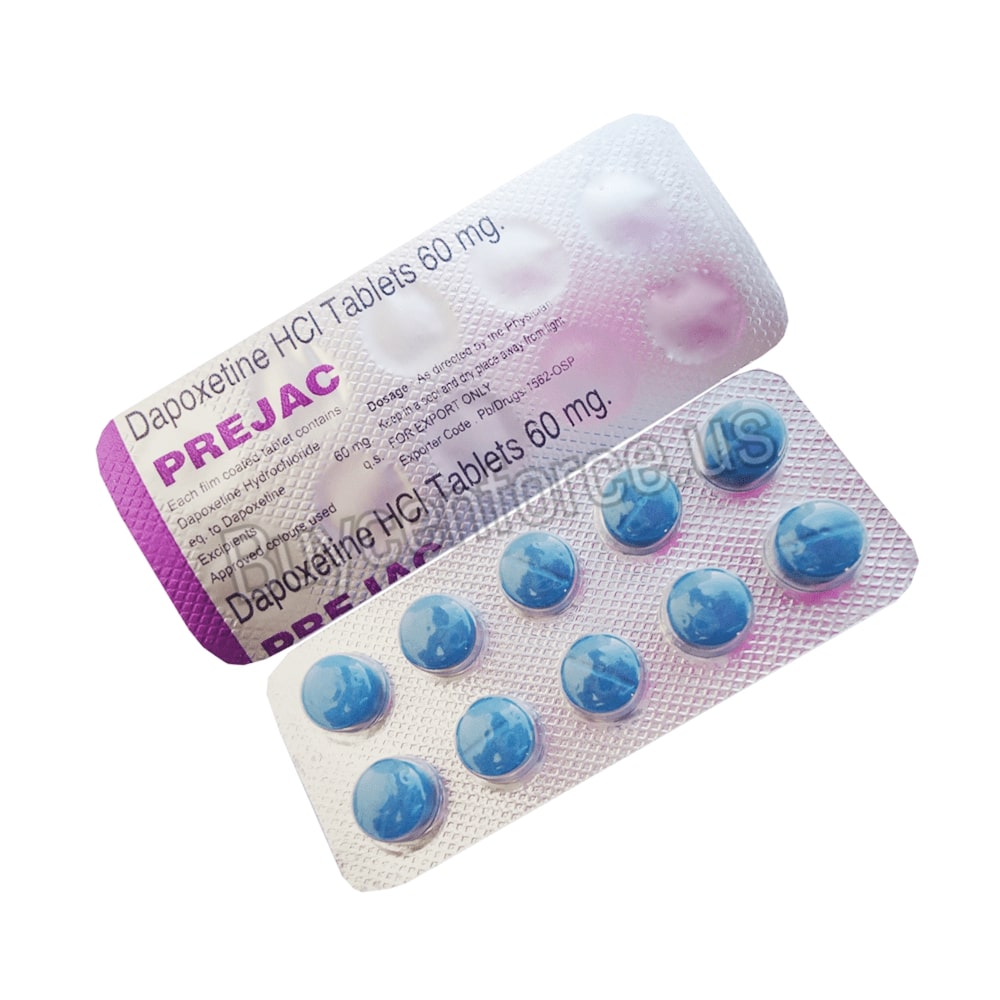 Prejac 60 mg Dapoxetine HCL Tablets