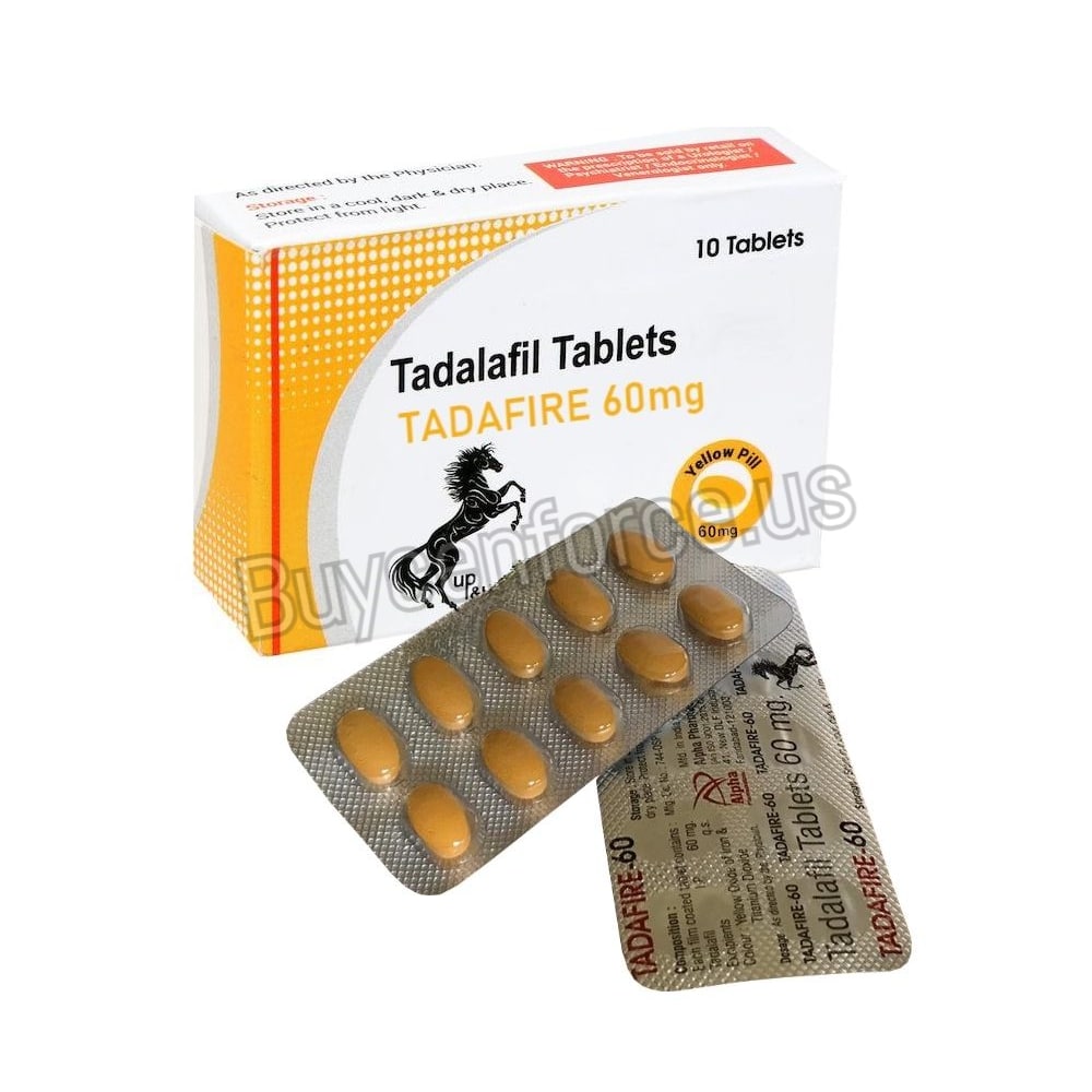 Tadafire 60 mg Tadalafil Tablets