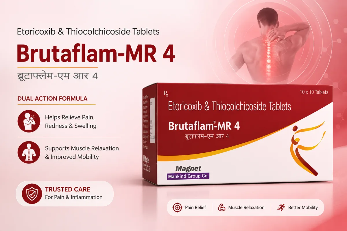 Brutaflam MR 4 Tablet: Uses, Dosage, Benefits, Side Effects & Safety