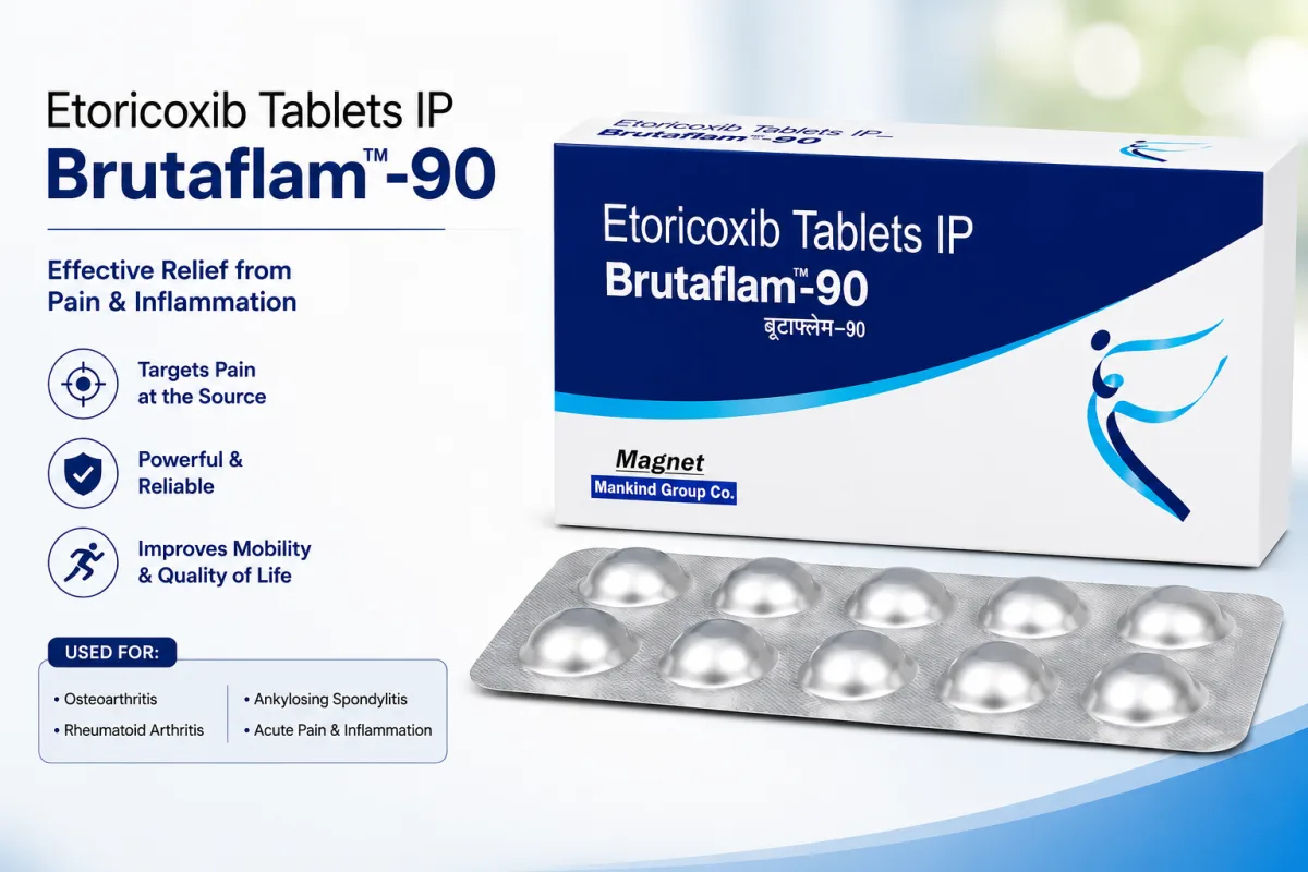 Brutaflam 90 Tablet: Uses, Dosage, Side Effects & Safety