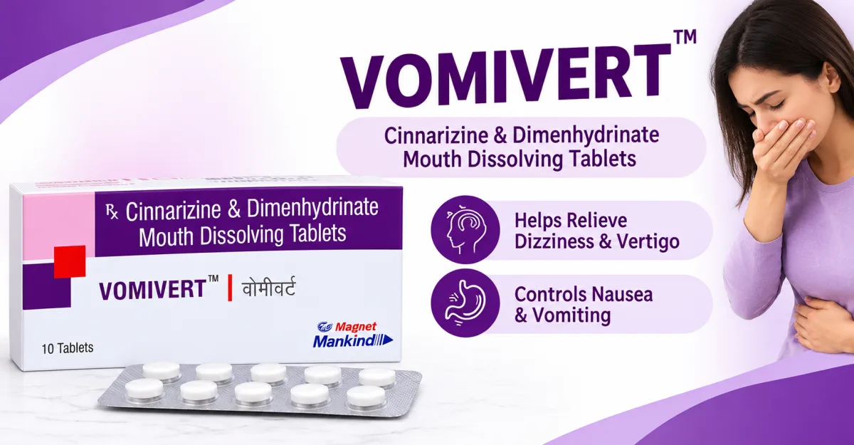 Vomivert Tablet: Uses, Benefits, Dosage & Side Effects