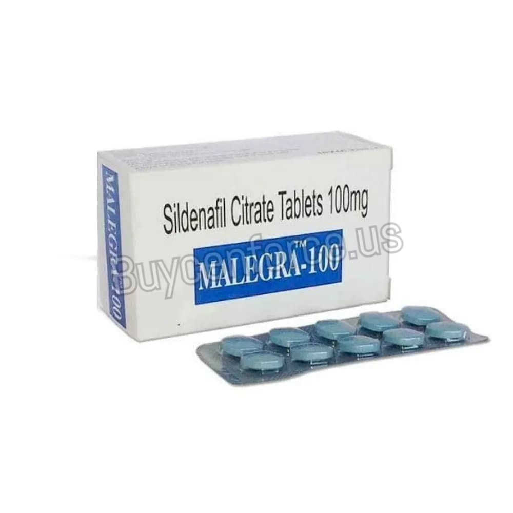 Malegra 100 mg Sildenafil Citrate Tablets 