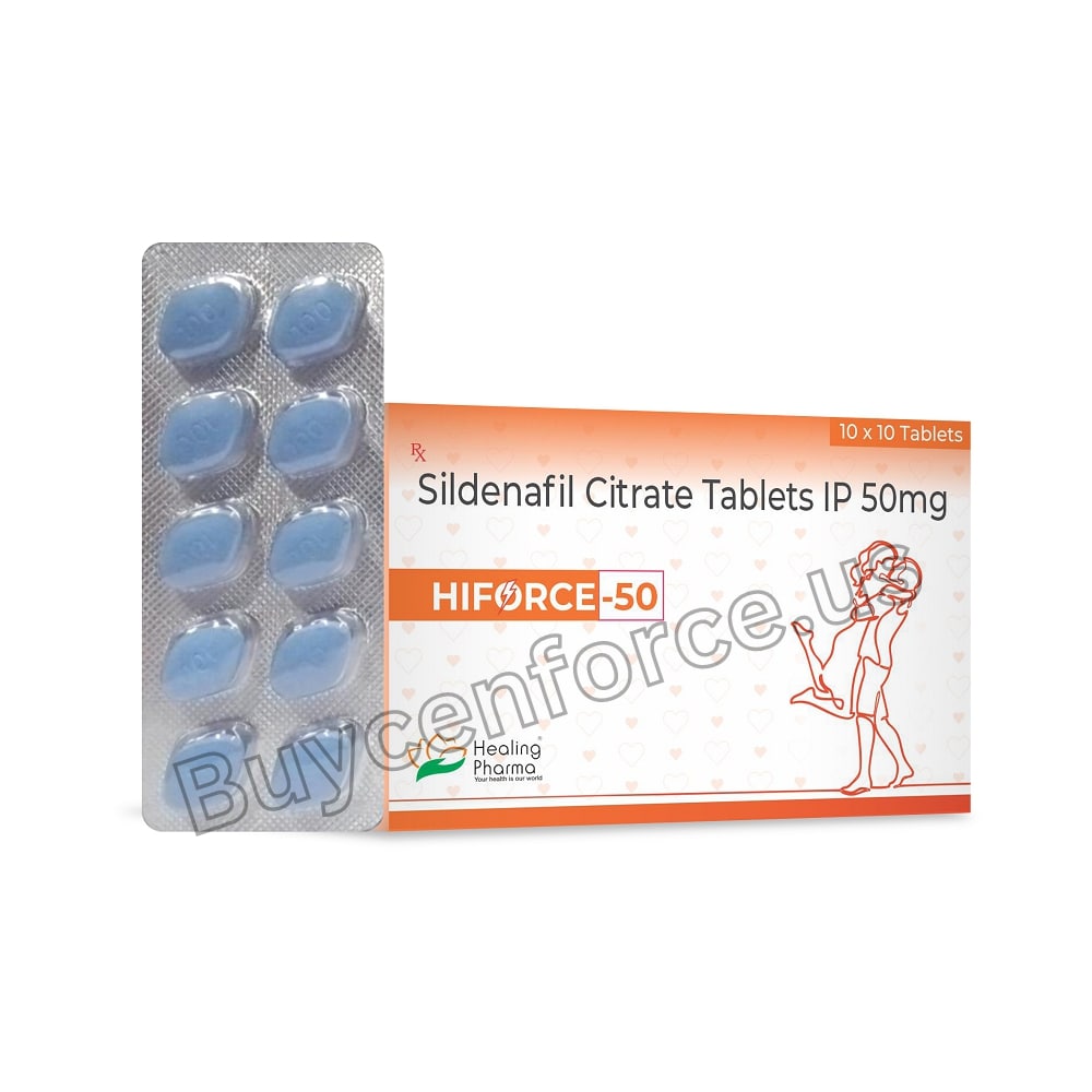 Hiforce 50 mg Sildenafil Citrate Tablets