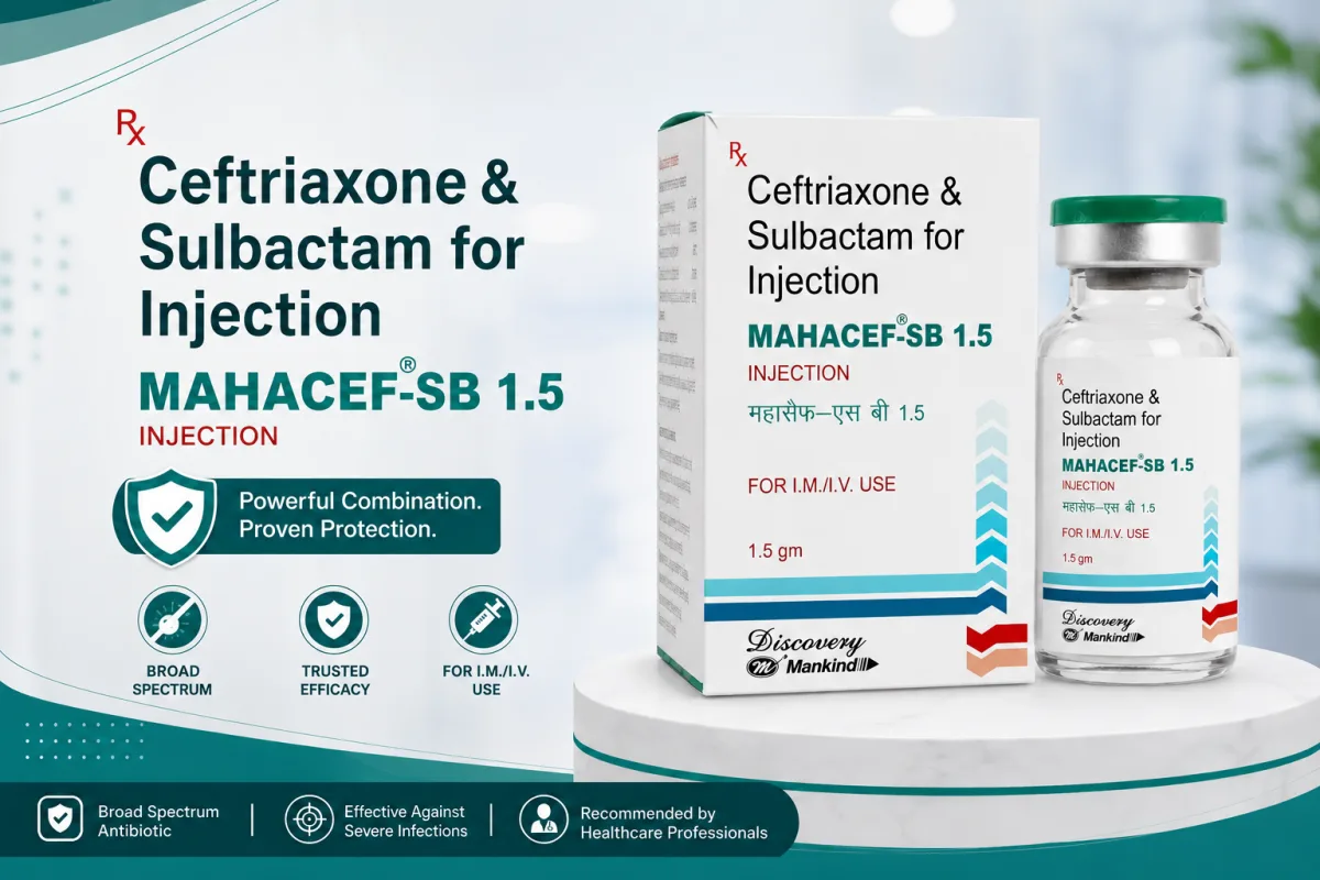 Mahacef SB 1.5 Injection: Uses, Dosage, Side Effects & Safety Information