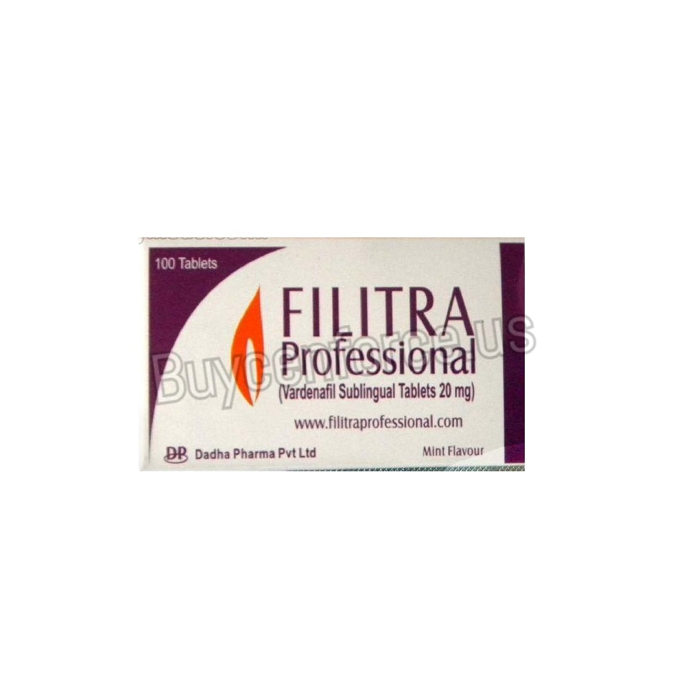 Filitra Professional 20 mg Vardenafil Tablets